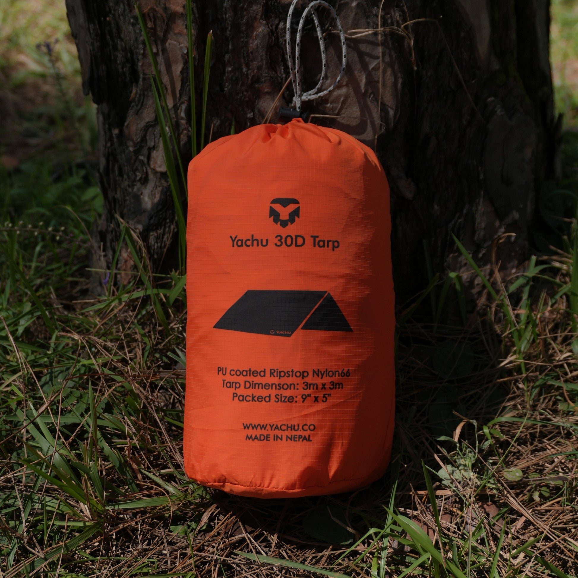 Strong 30D ripstop tarp with waterproof coating for camping