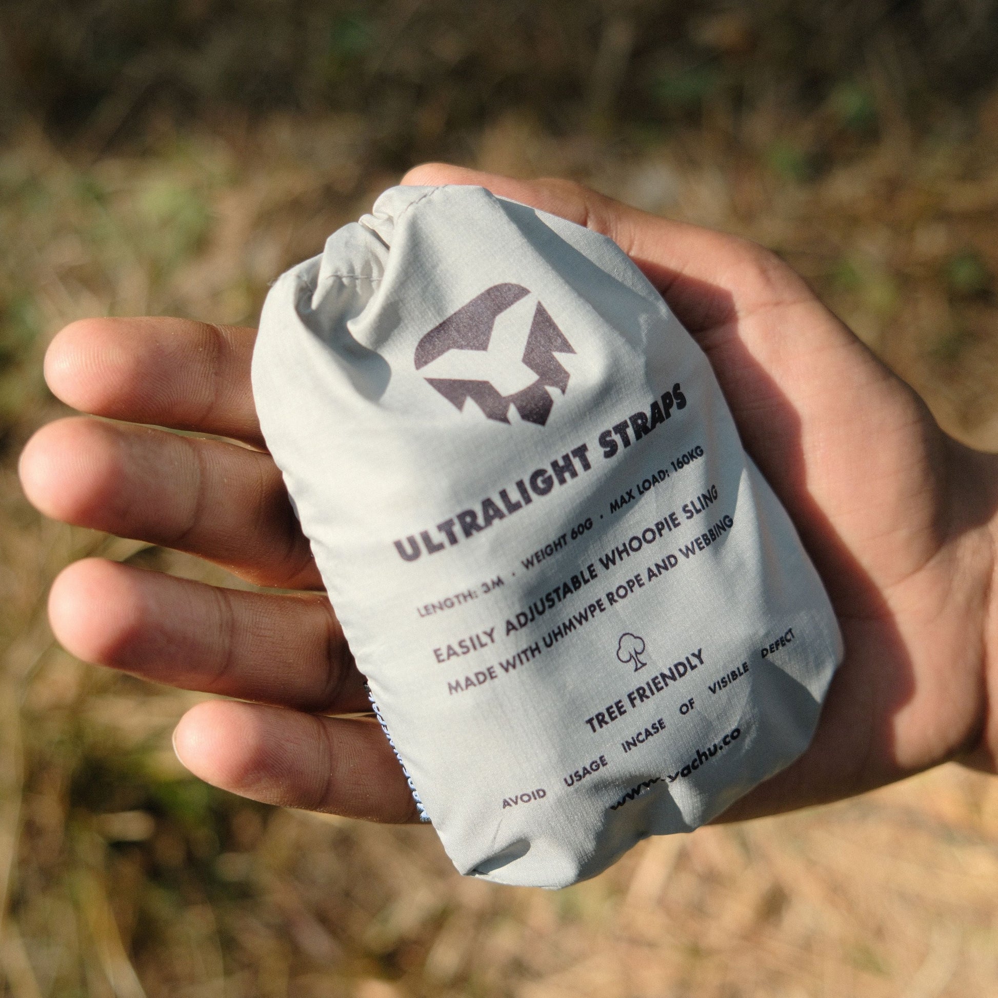 Compact and strong hammock straps for thru-hiking adventures