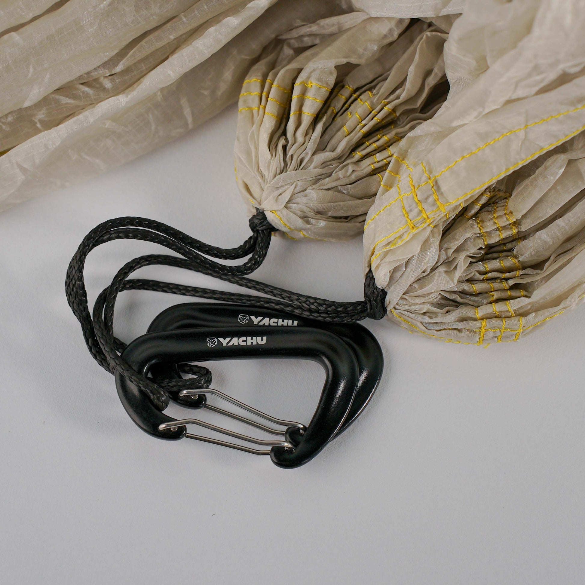 Strong 12kN carabiner clip for backpacking and hiking hammocks