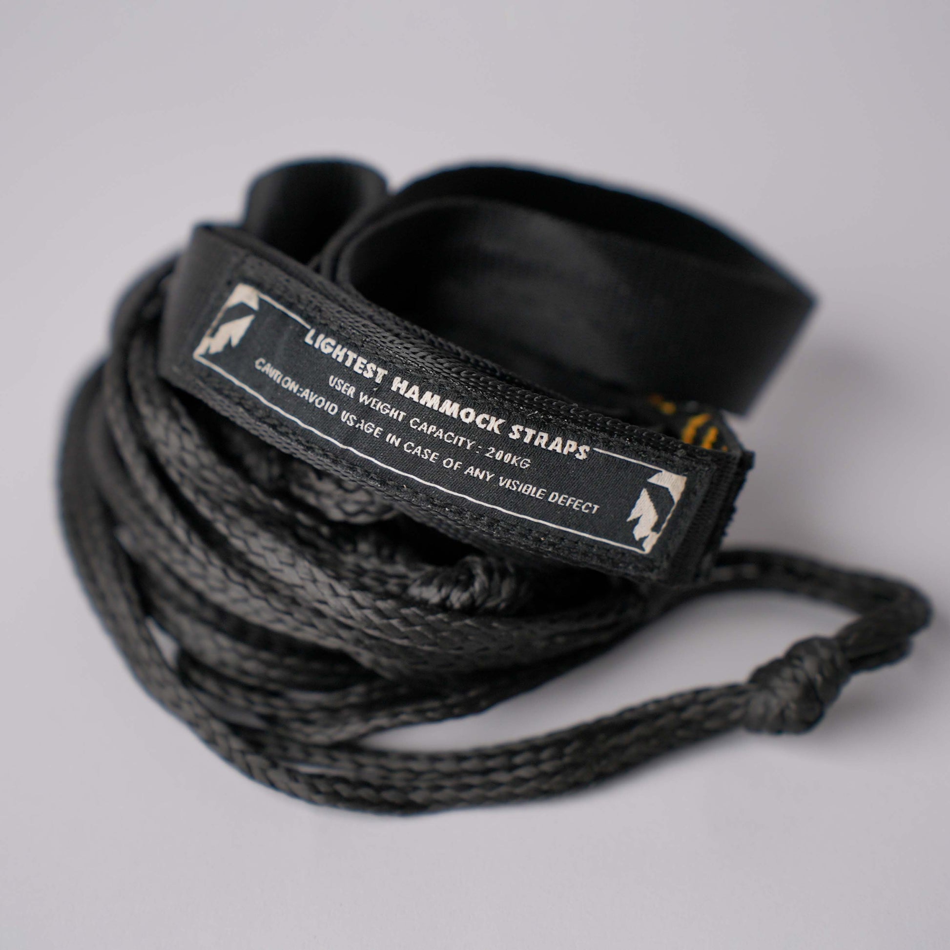 Featherweight hammock straps with reinforced stitching