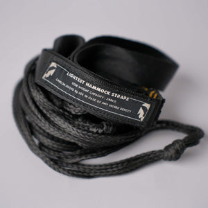 Featherweight hammock straps with reinforced stitching