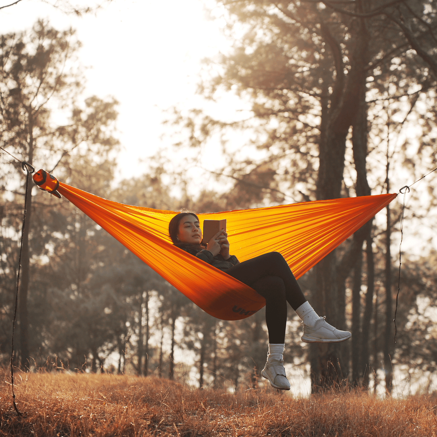 Ultralight hammock for shoulder-season adventures