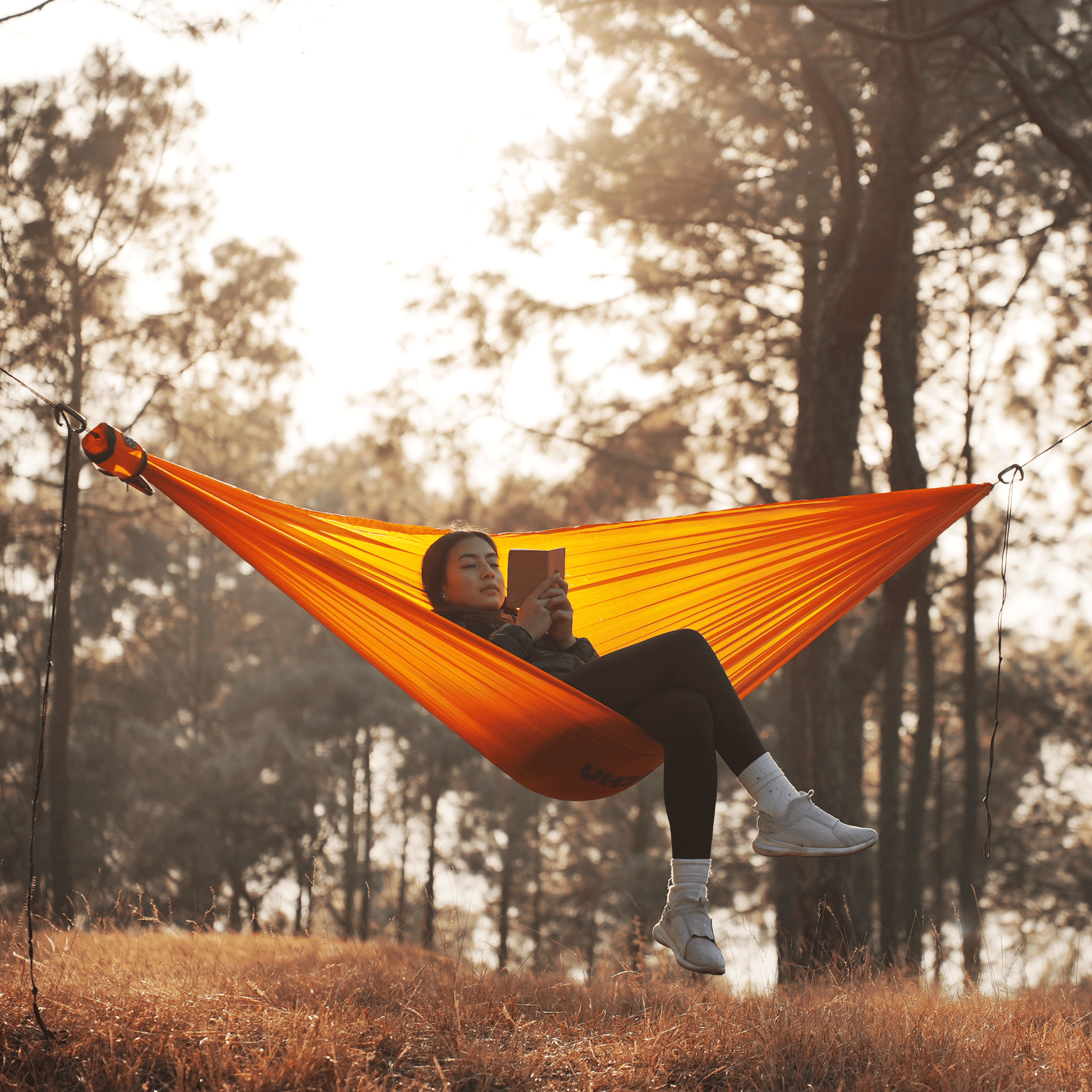 Ultralight hammock for shoulder-season adventures