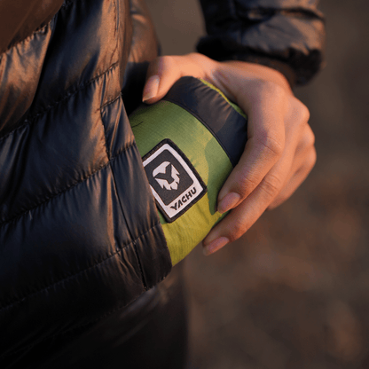 Space-saving hammock for carry-on and backpacks