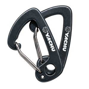 Yachu 5kN ultralight aluminum carabiner, 6g compact hammock clip