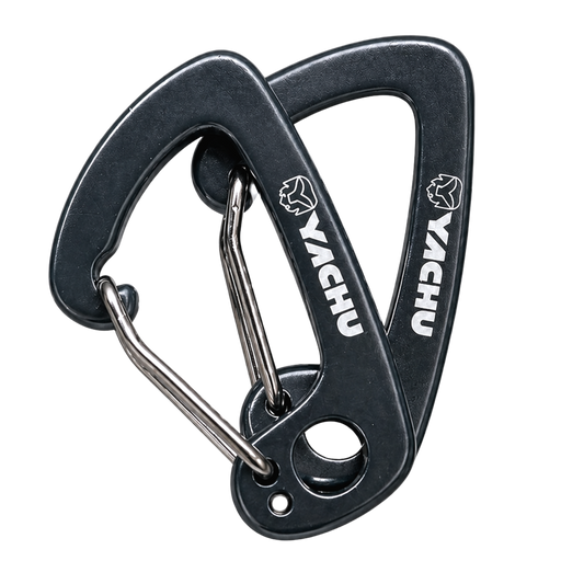 Yachu 5kN ultralight aluminum carabiner, 6g compact hammock clip