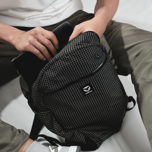 Sano Daypack interior showing 14-inch laptop sleeve